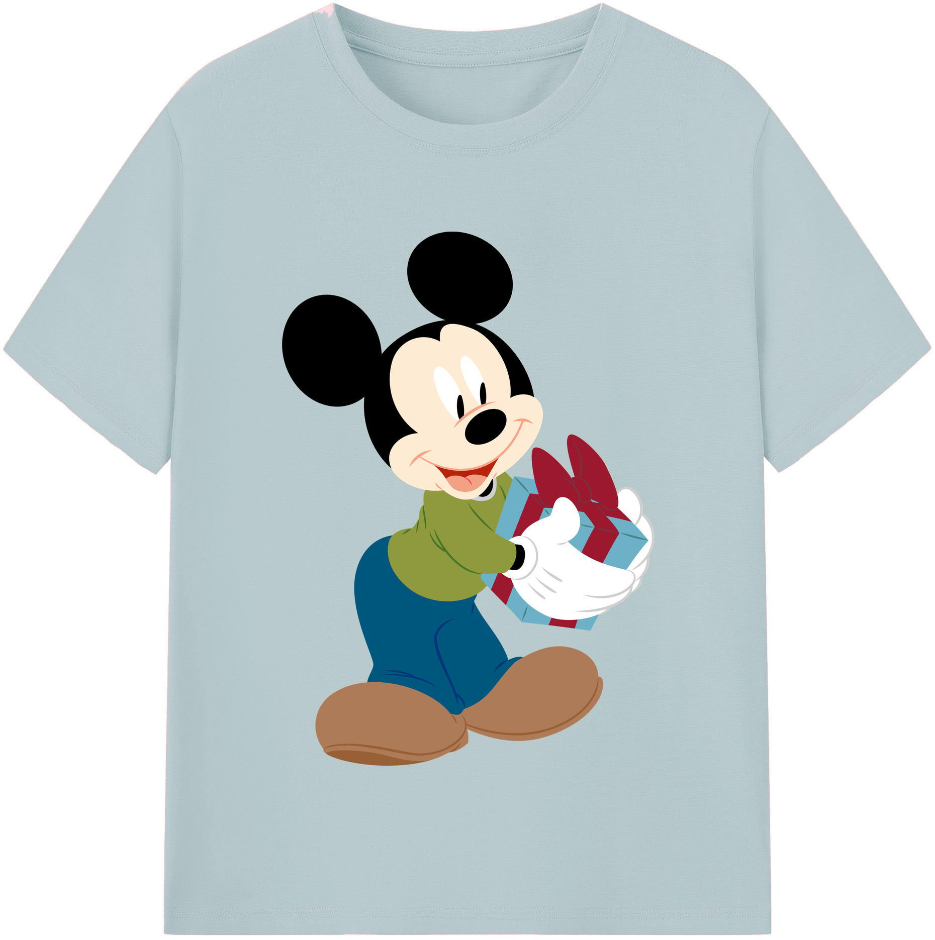 （画像用） ミッキーマウス Mickey Mouse 綿100％半袖Tシャツ（フロントプリント）